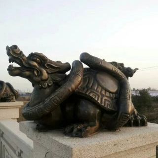 雕塑藝術品廠鑄銅龍龜裝飾景觀