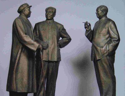 景區毛主席周恩來朱德偉人銅雕 毛澤東雕塑