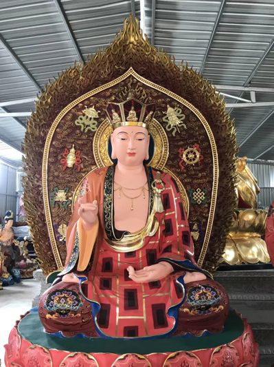佛像菩薩大型玻璃鋼彩繪地藏王雕塑