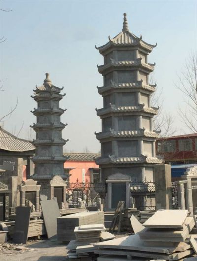 中國仿古建大理石石雕寺廟擺件