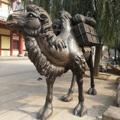 園林廣場大型動物景觀銅雕駱駝