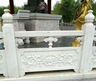 寺廟景觀神像漢白玉圍欄雕塑