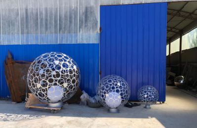 不銹鋼鏤空裝飾品擺件鏤空球雕塑