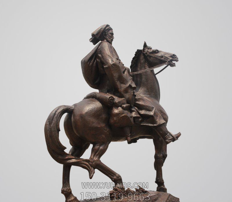 廣場歐式人物景觀銅雕騎馬雕塑